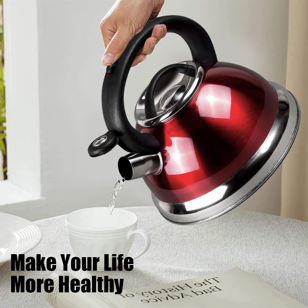 Supvox Tea Kettle 3L Stainless Steel Whistling Tea Kettle Water Pot Coffee Kettle Universal Water Kettle for Stove Top, Cook Top Outdoor Portable Water Tea Top for Camping, RV, Picnic Supvox Tea Kettle 3L Stainless Steel Whistling Tea Kettle Water Pot Coffee Kettle Universal Water Kettle for Stove Top, Cook Top Outdoor Portable Water Tea Top for Camping, RV, Picnic